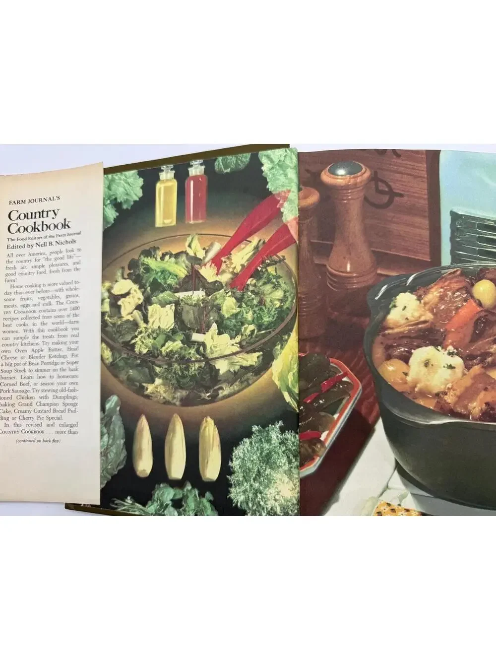 Vintage 1960s Farm Journal Cookbook: Country Recipes, Farm to Table